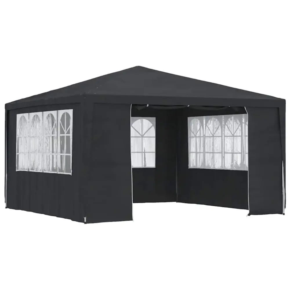13.1x13.1 Foot Professional Party Tent Side Walls Anthracite 0.3 oz/ft² Heavy Duty