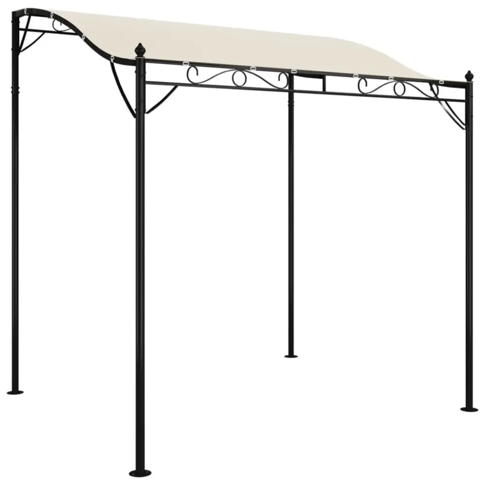 Canopy Cream 6.6x7.5 Feet 0.6 oz/ft² Fabric and Steel Outdoor Shade