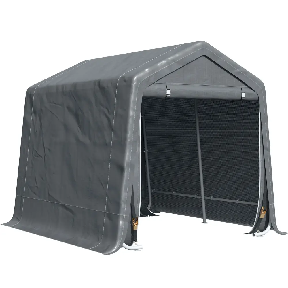 Outsunny 8 X 7 Carport Travel Friendly Garage Heavy Duty Storage Tent Patio aosom business