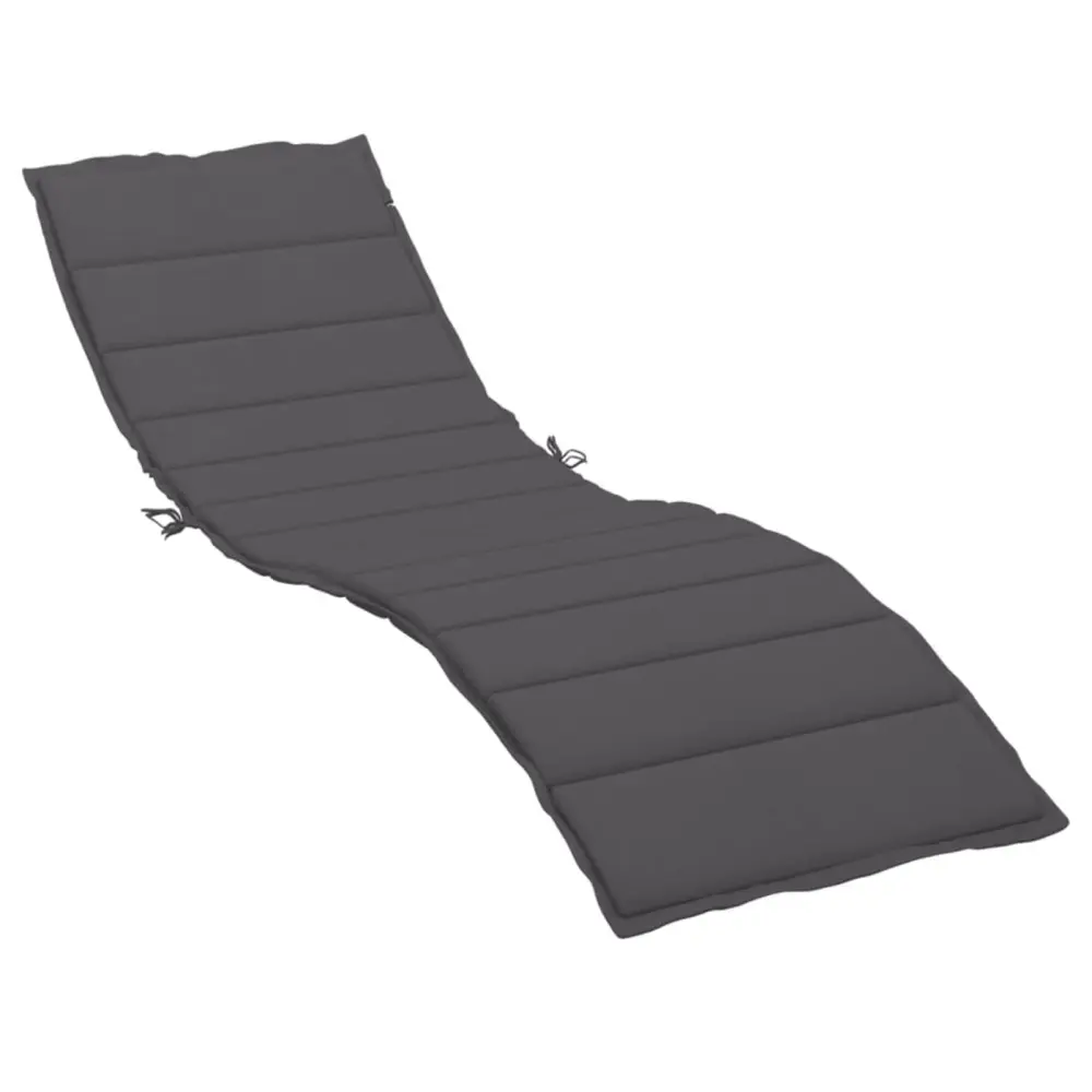 Sun Lounger Cushion Anthracite 78.7x19.7x1.2 Inches Oxford Fabric Outdoor Pad