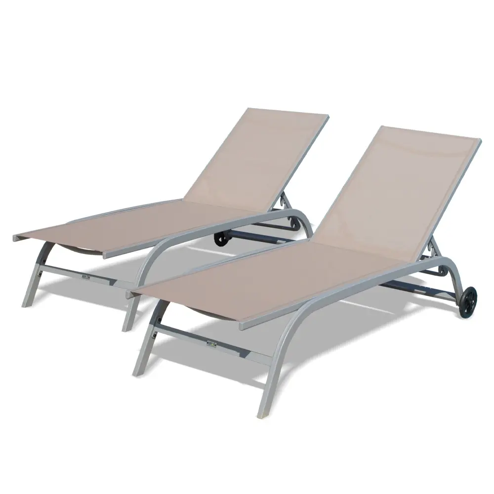 Chaise Lounge Outdoor Set 2 Lounge Chairs Outside Wheels crefise patio life