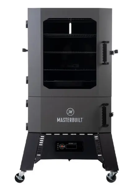 Masterbuilt MB20060321 Charcoal Vertical Smoker Gray Outdoor BBQ Grill