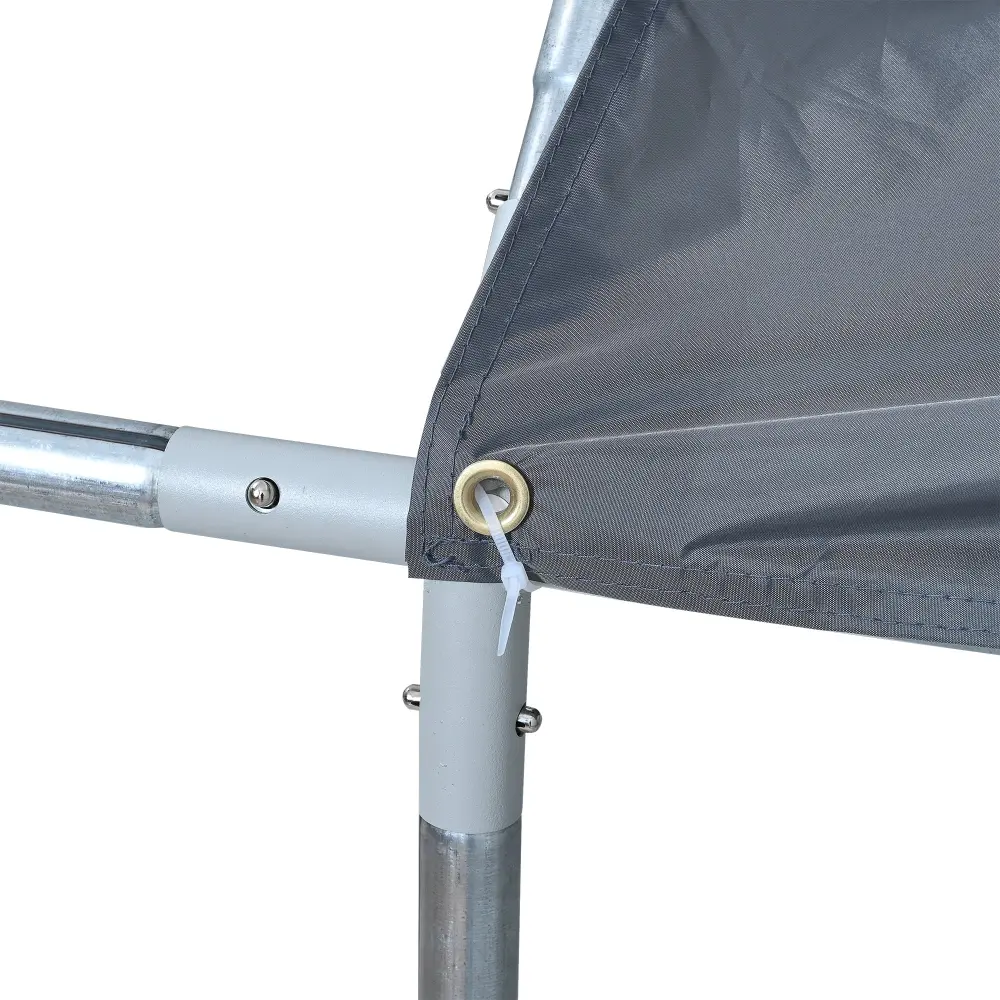 Large Metal Stylish Chicken Coop Run Walkin Chicken Coop Yard Wheels g-h gazebo-pet supplies