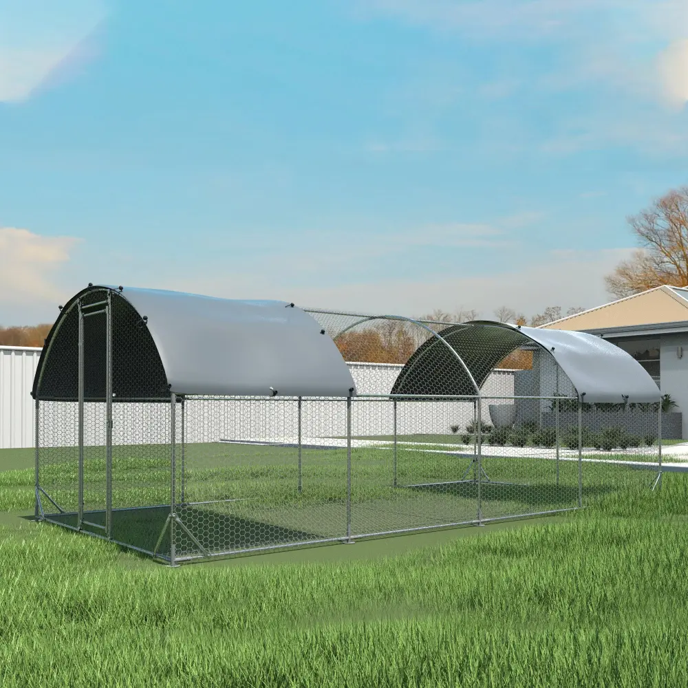 Large Metal Chicken Coop Steel Wire Reinforcement outdoor pioneer