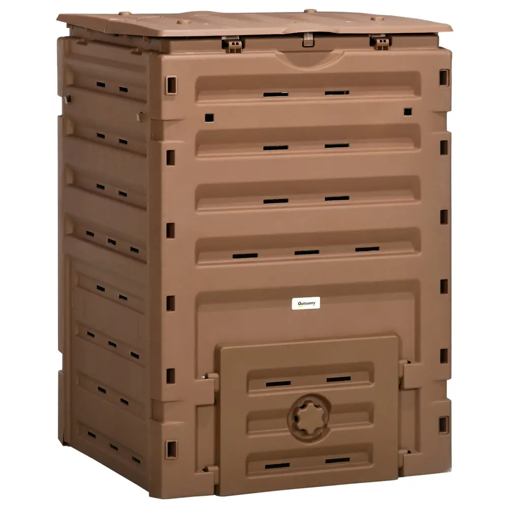 Outsunny Garden Compost Bin 120 Gallon 450L BPA Free Garden Composter aosom business