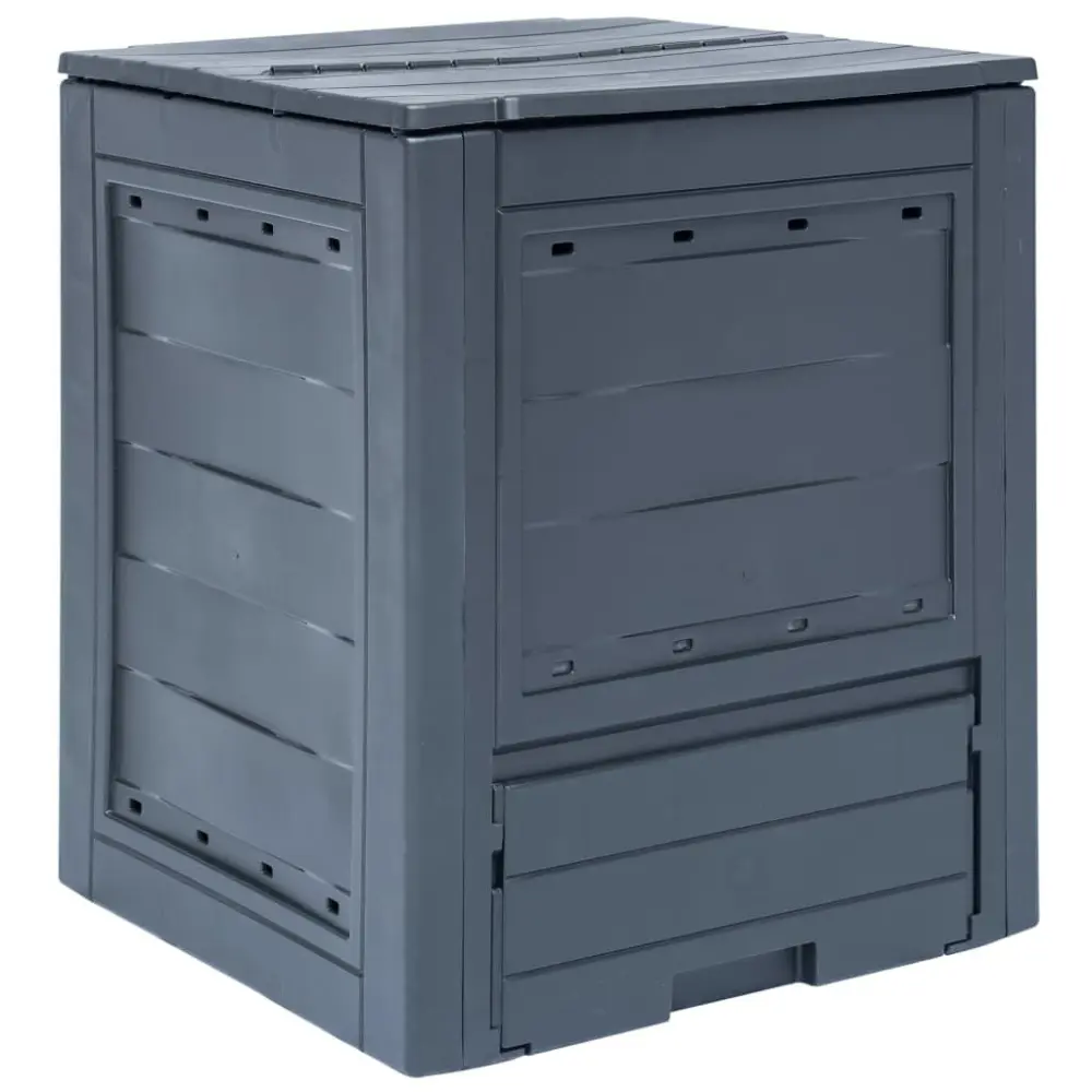 Gray Garden Composter 23.6x23.6x28.7 Inches 68.7 Gallon Organic Waste