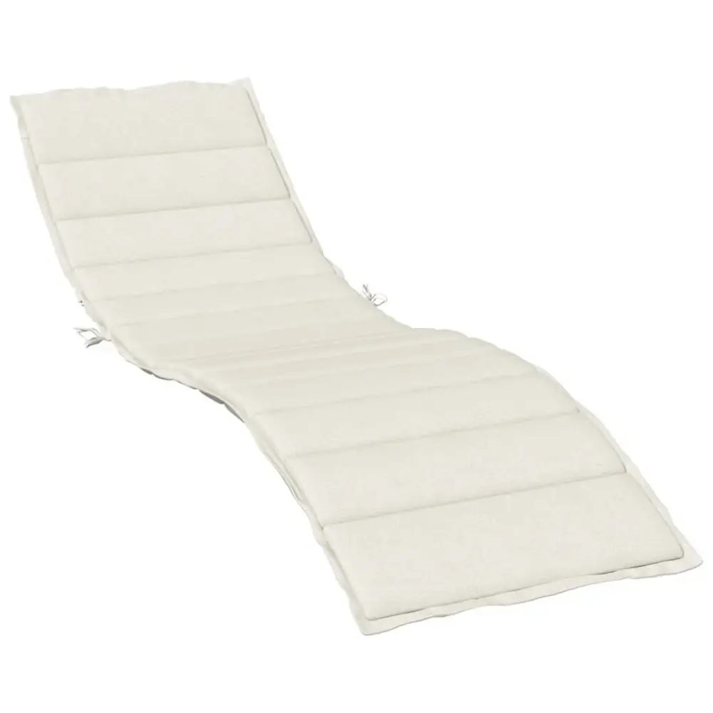 Sun Lounger Cushion Melange Cream 78.7x19.7 Inches Outdoor Cushion