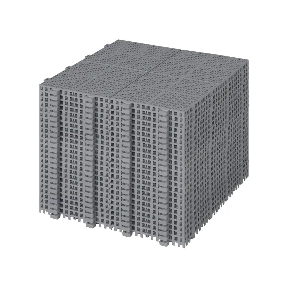 12 X 12 Inch Gray Interlocking Deck Tiles Plastic Waterproof Outdoor beefurni