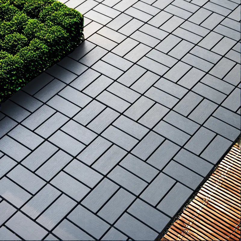 54 Pack Interlocking Polymer Deck Tiles 12X12 Square Water Resistant Outdoor Flooring pp furniture