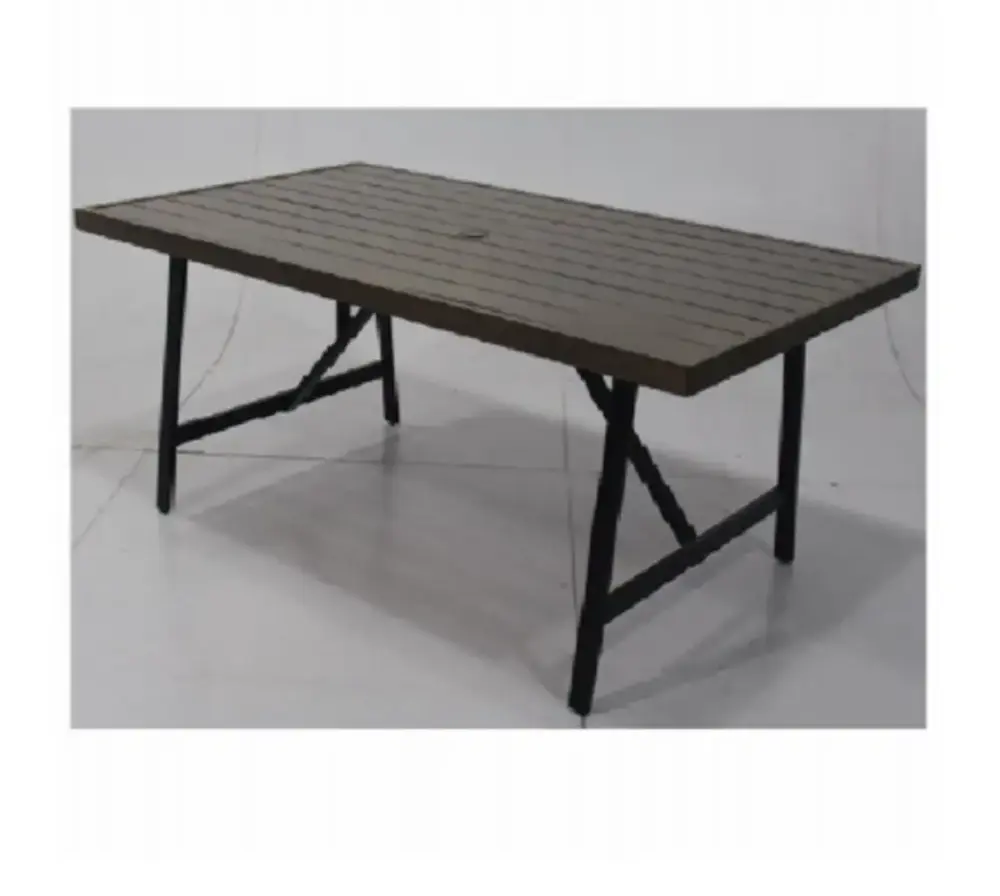 Four Seasons Courtyard Eastport Aluminum Slat Top Dining Table