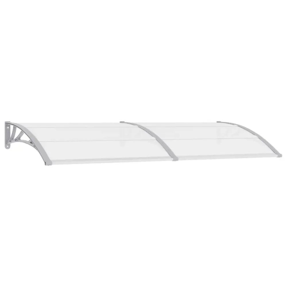 Door Canopy Gray 94.5x39.4 Inches PC Large Weather Protection