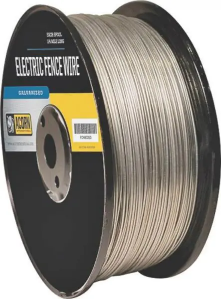 Acorn EFW1412 14 Gauge Galvanized Electric Fence Wire Livestock and Security