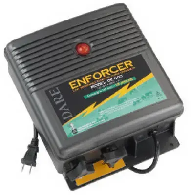 Dare Enforcer 110V Electric-Powered Fence Energizer 150 Acre Black Livestock