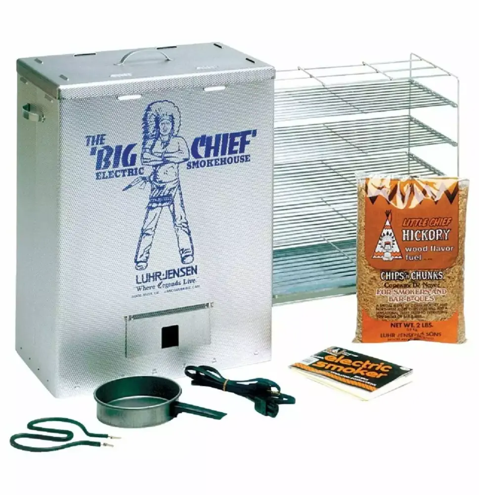 9890 Big Chief Electric Smoker Outdoor Backyard Cooking JepoIA