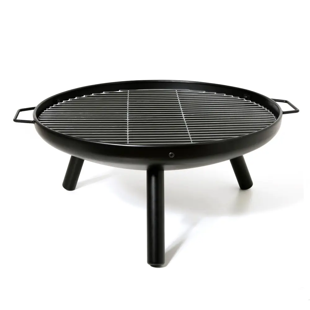 23 Inch Outdoor Fire Pit Long-lasting Wood Burning Fireplace Bowl Grill sunland