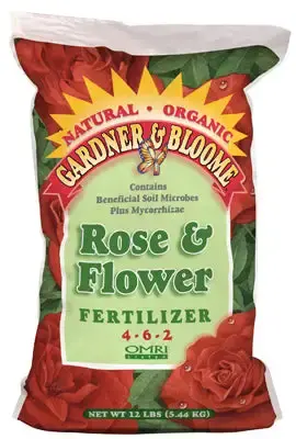 Gardner & Bloome Natural & Organic Rose & Flower Fertilizer 12 Lb 4-6-2