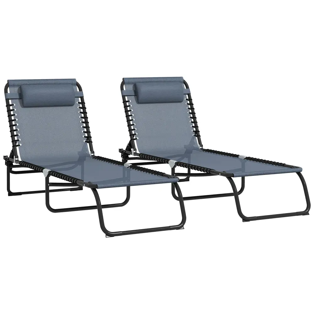 Outsunny Folding Chaise Lounge Pool Chair Patio Sun Tanning Chair Outdoor Relaxation aosom business