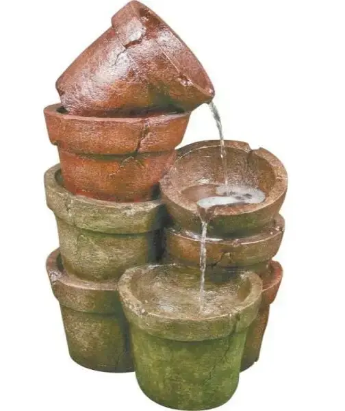 Worldwide Sourcing Loyola Garden Fountain 18.7W x 16.34L x 30.91H Outdoor Décor