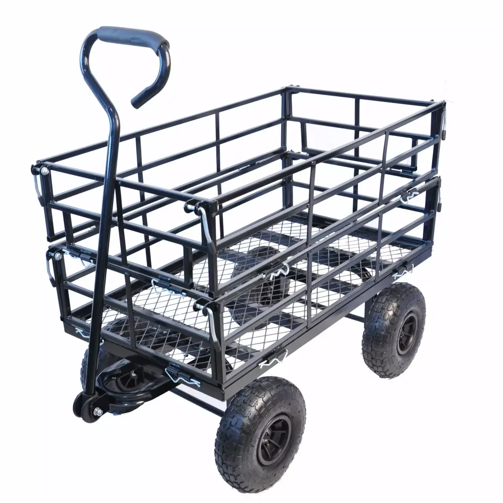 Sturdy Garden Cart Truck Detachable Sides - 47.69 - Simple Yard Tinquires