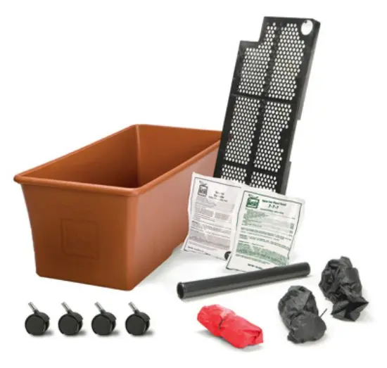 EarthBox 80105-01 Ready-To-Grow Garden Kit Terra Cotta Self-Watering Planter Box
