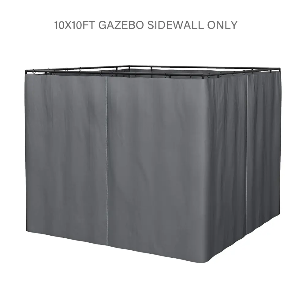 10X10 Ft Gazebo Replacement Gazebo Sidewall Zippers 4 Side Sidewalls Outdoor Canopy bei you