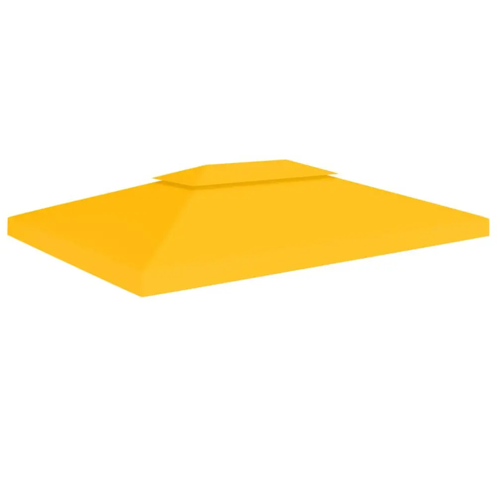 2-Tier Gazebo Top Cover 1 oz/ft² 13.1x9.8 Feet Yellow Canopy