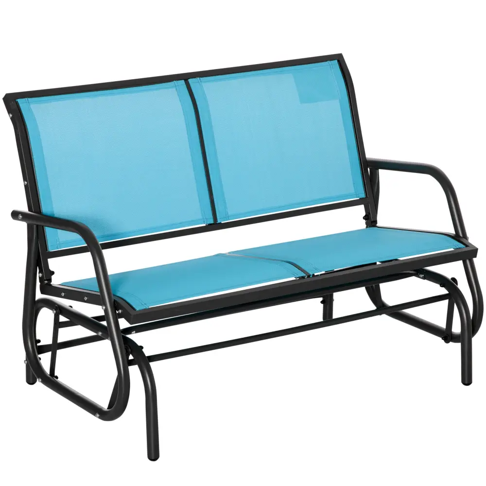 Outsunny 2 Person Outdoor Glider Bench Patio Double Swing Rocking Chair aosom business