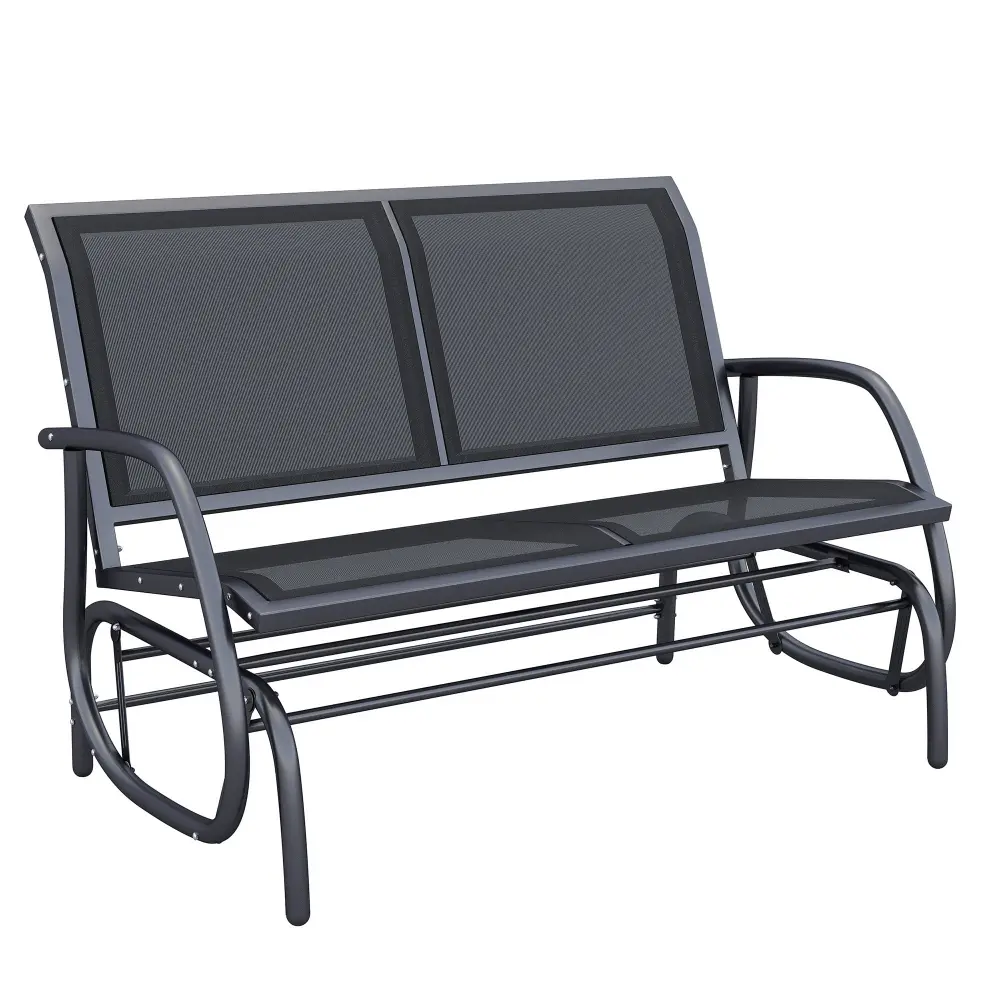 Outsunny 2 Person Outdoor Glider Bench Patio Swing Rocking Chair aosom business
