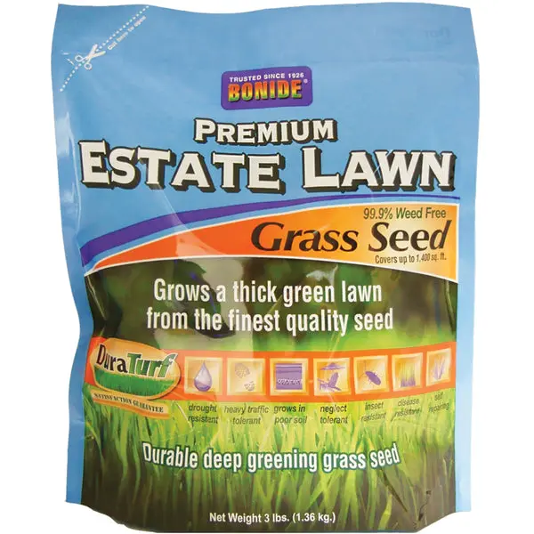 Bonide 60241 Duratruf Mix Premium Estate Lawn Grass Seed 3 Pounds