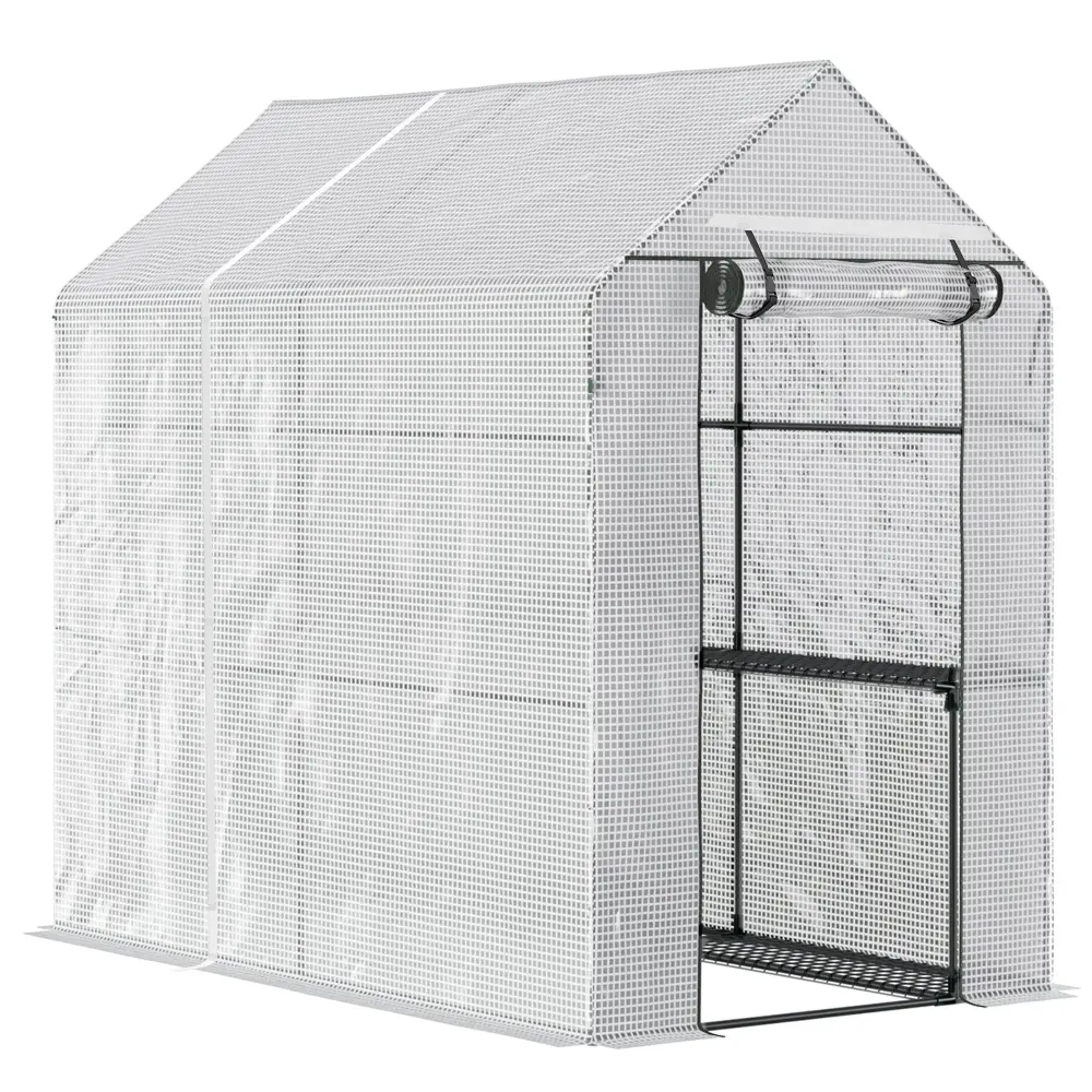 Outsunny 47.25 X 73.25 X 74.25 Walk Greenhouse Outdoor Travel-Friendly aosom business