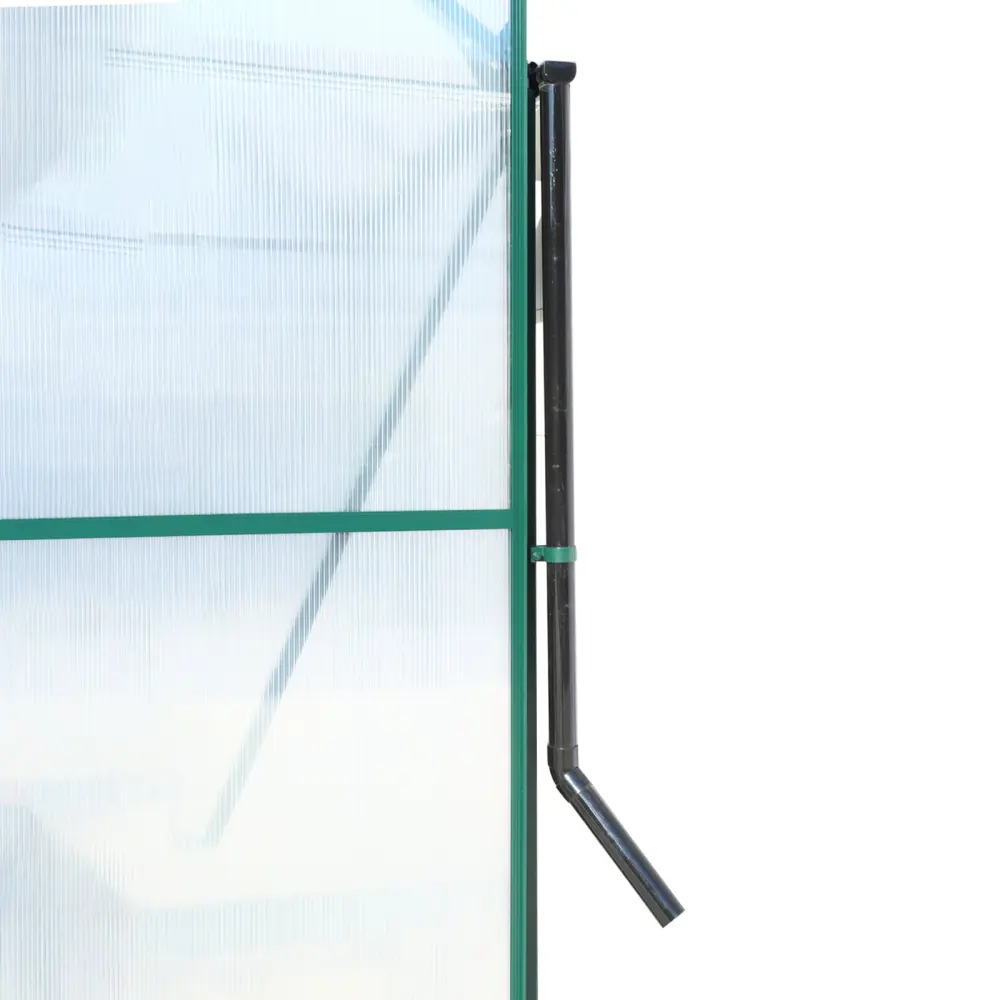 6.3x8.2x7 Foot Polycarbonate Greenhouse Heavy Duty Outdoor Metal Frame g-h
