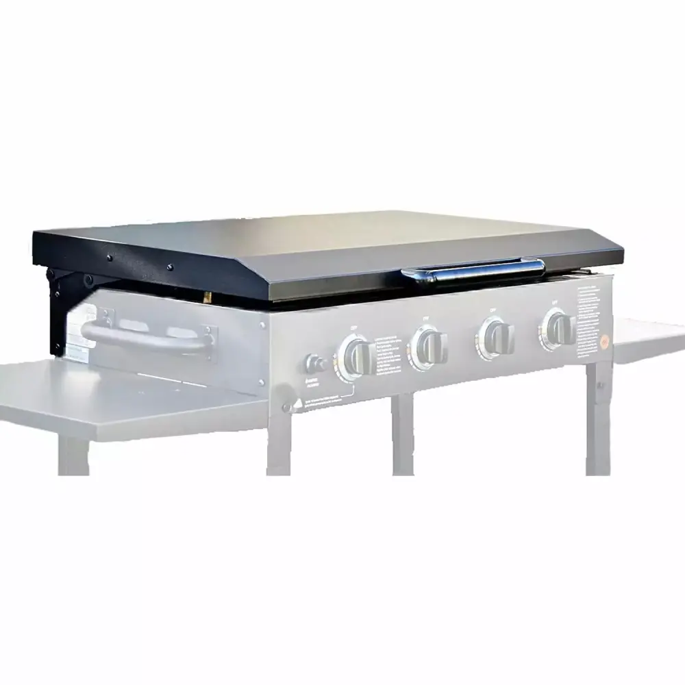 Jiarui Blackstone Push-Pull Griddle Cover Lid Bakelite Handle Powder Coated Steel Matte Black 36 Inch