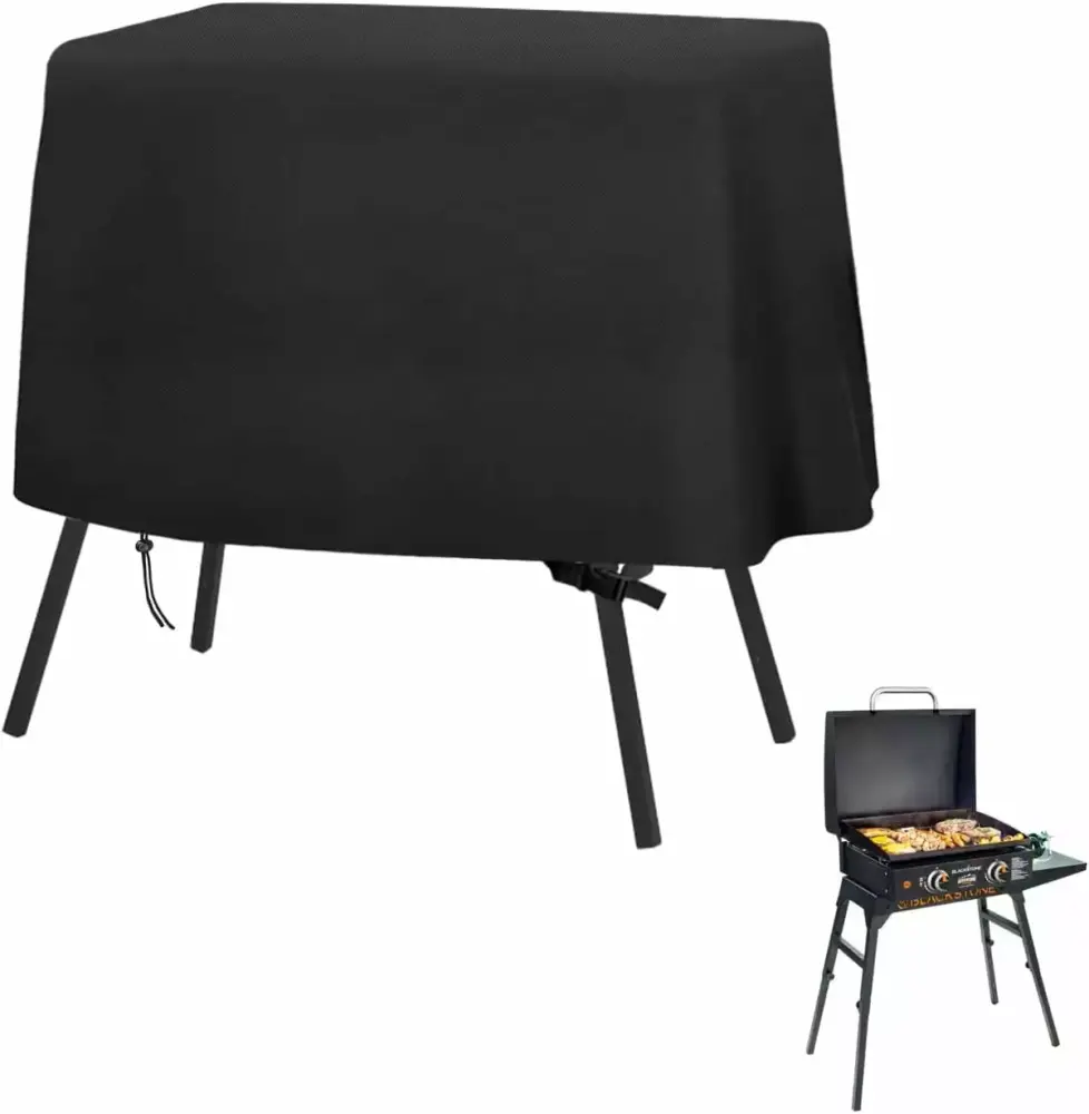 Waterproof Griddle Cover 17-22 Inch Griddle Hood and Stand - 40x23x29 Inch Windproof BBQ Cover WJFZ