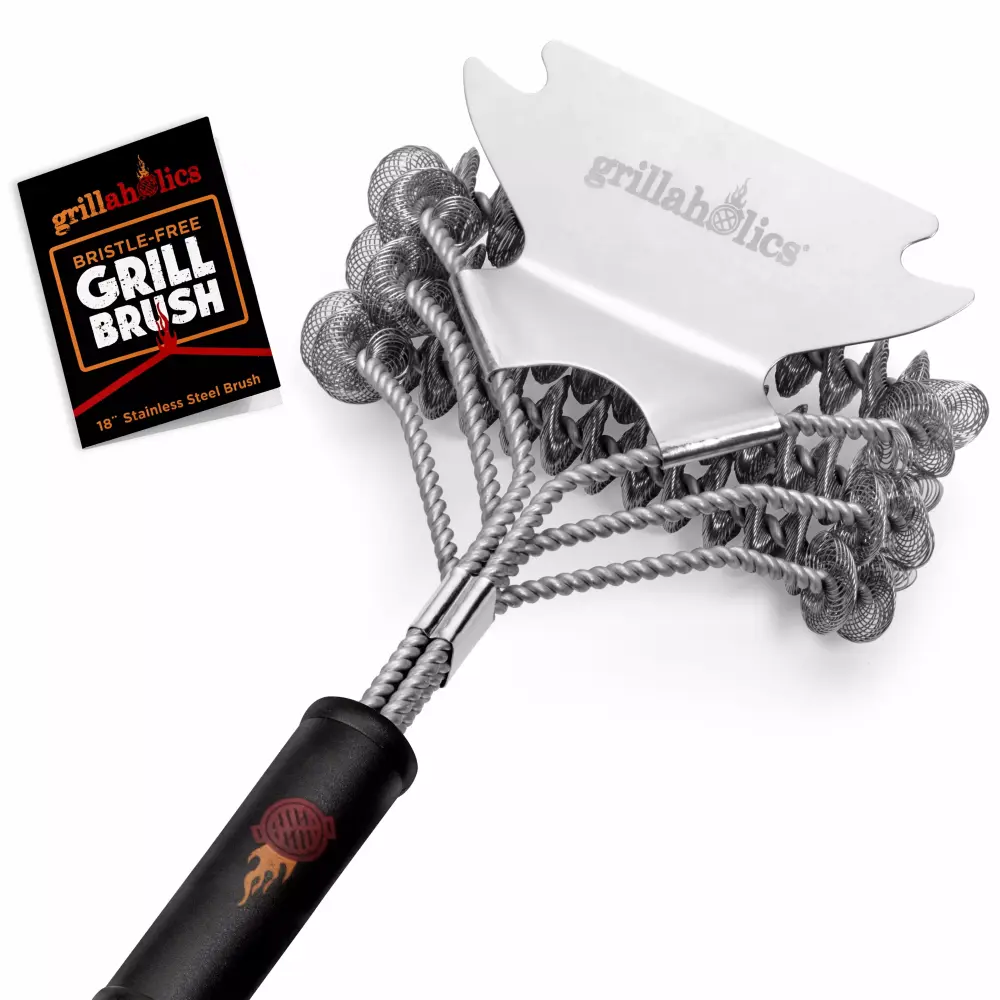 Grillaholics Bristle Free Grill Brush Safe and Powerful Grill Cleaning