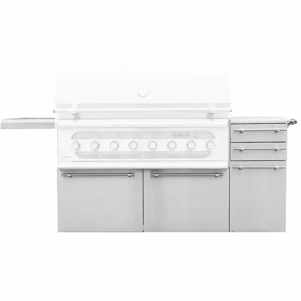 American Made Grills 54-Inch Grill Cart Muscle Encore 54-Inch Freestanding Hybrid Grills