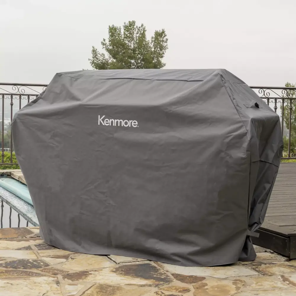 Kenmore 66-Inch Grill Cover 6-Burner Gas Grill Gray Weatherproof