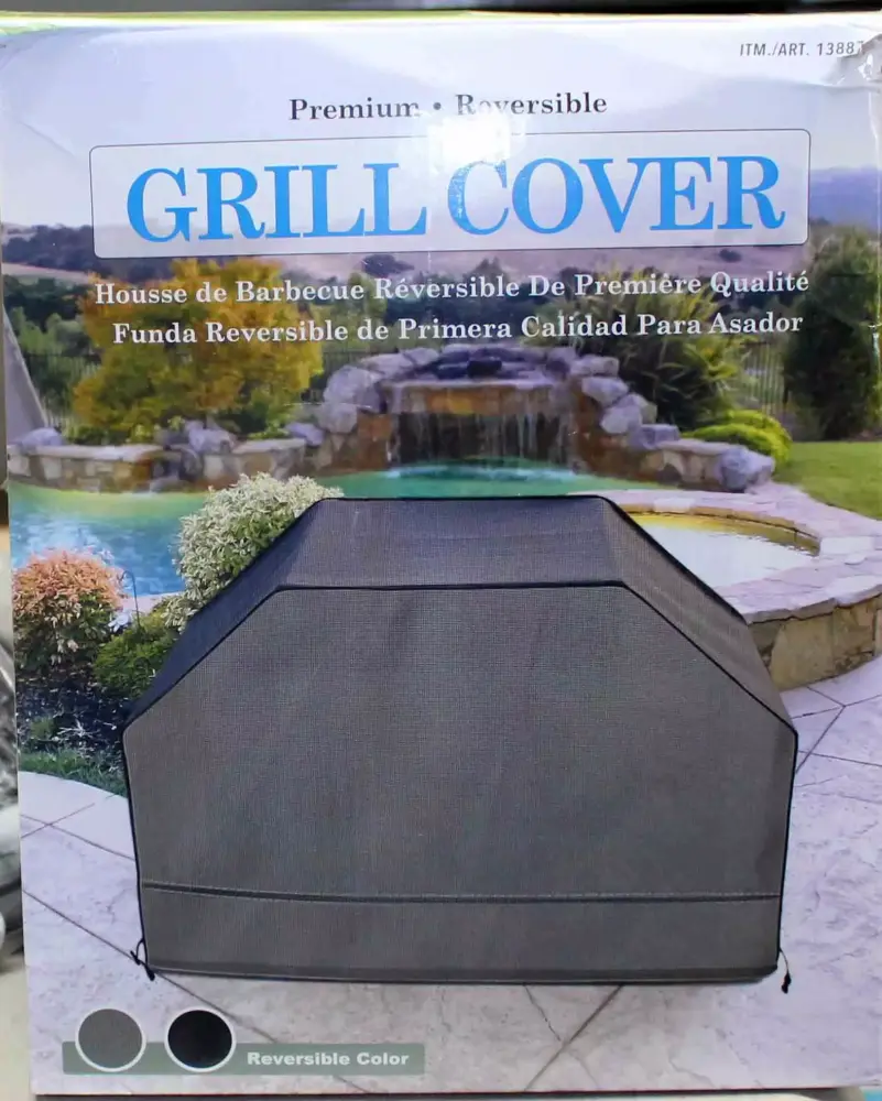 Luxury Reversible Grill Cover Heavy Duty Weatherproof Outdoor BBQs Premium