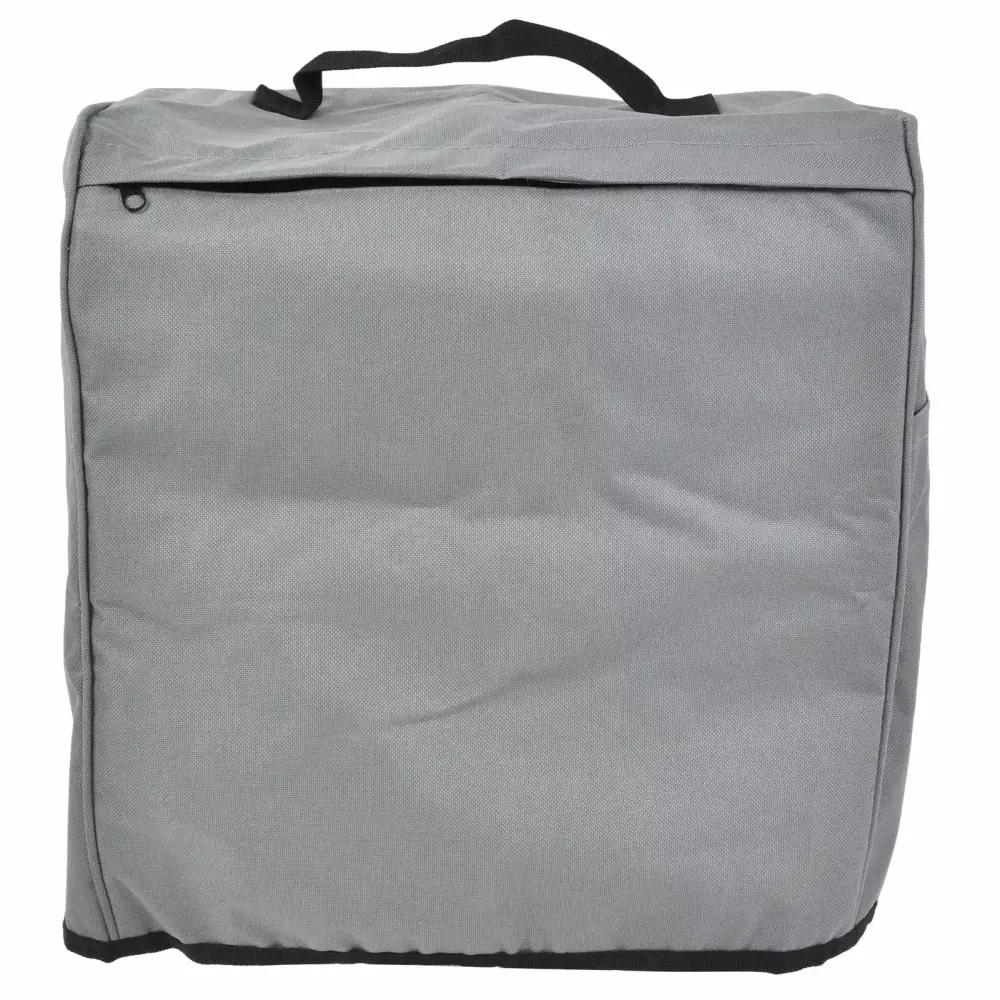 2024 Grill Cover 600D Oxford Fabric Dustproof Barbecue Grill Protector Zipped Pockets Gray YangBiYing12