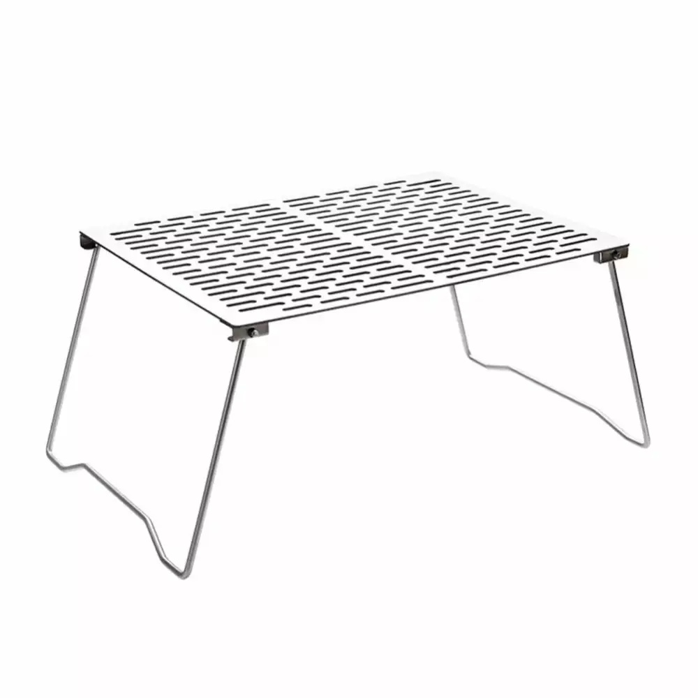 Outdoor Folding Table Titanium Roasting Frame Travel-Friendly Bonfire Barbecue Kit Picnic Rooha