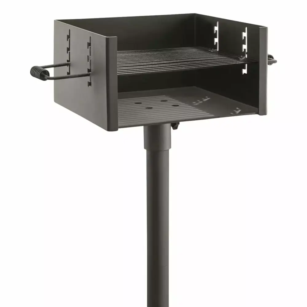 Guide Gear Heavy-Duty Park-Style Charcoal BBQ Grill Camping and Backyard