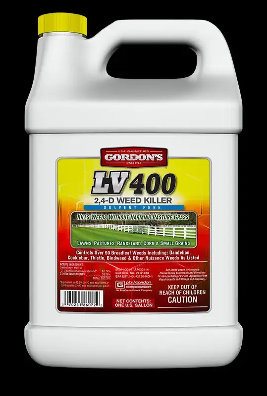 Gordons LV400 2.4-D Weed Killer Concentrate 1 Gallon Fast Acting Herbicide