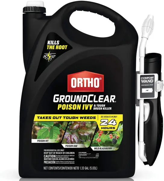 Ortho 0475705 GroundClear Poison Ivy Tough Brush Killer 1.33 Gallon Yard Maintenance