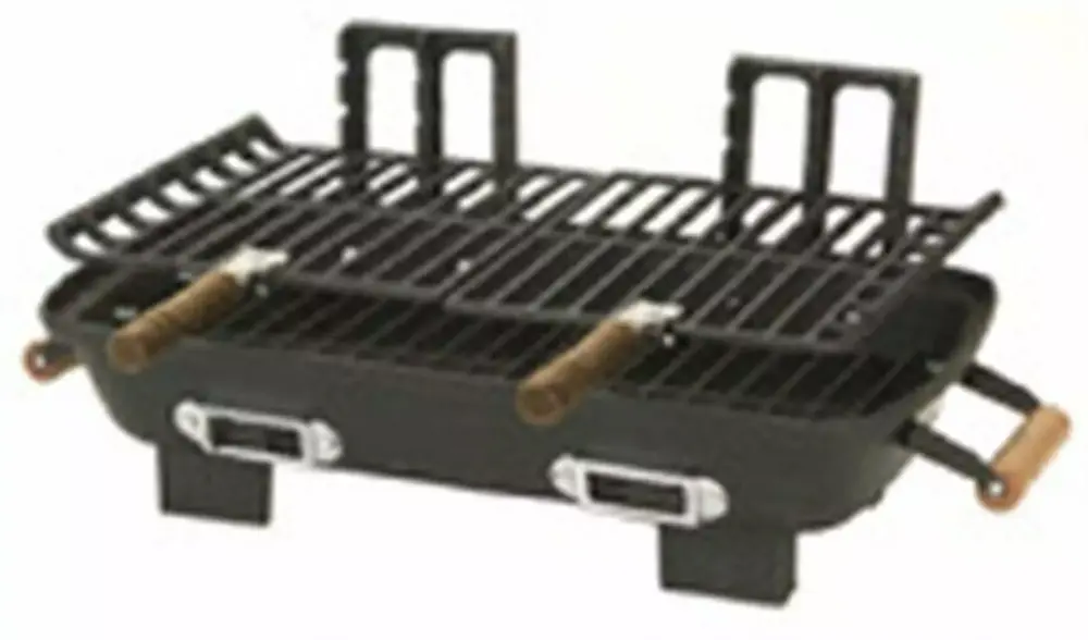 Marsh Allen 30052 Black Cast Iron Charcoal Hibachi Grill 10 x 18 Inches Portable Outdoor BBQ Shomzy 4 Store