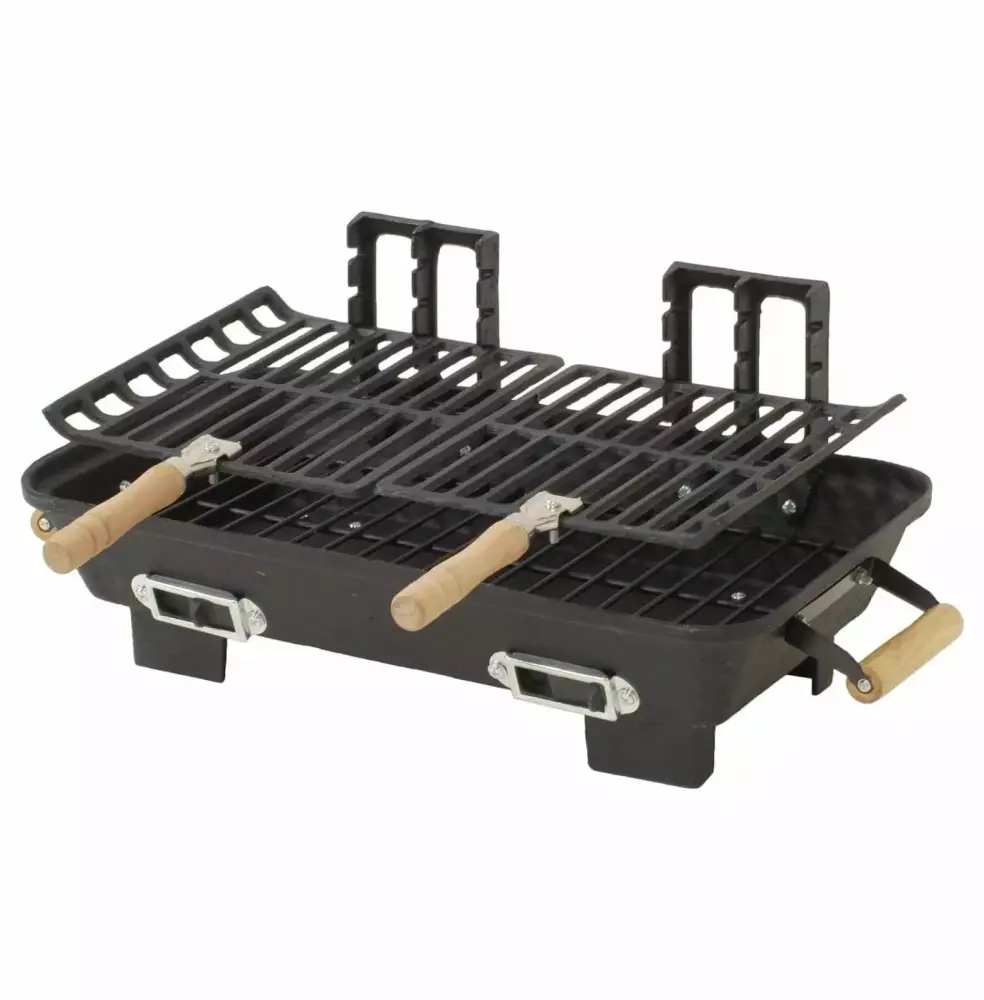 Cast Iron Hibachi Charcoal Grill 10 18-Inch Limited Edition Outdoor Cooking YeSayH