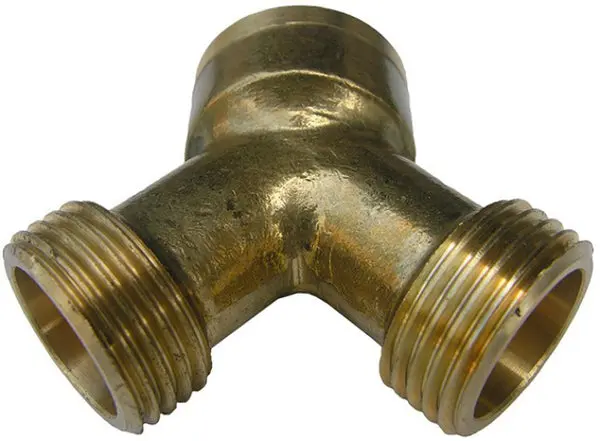Lasco Brass Garden Hose Wye Splitting Water Flow Outdoor Applications