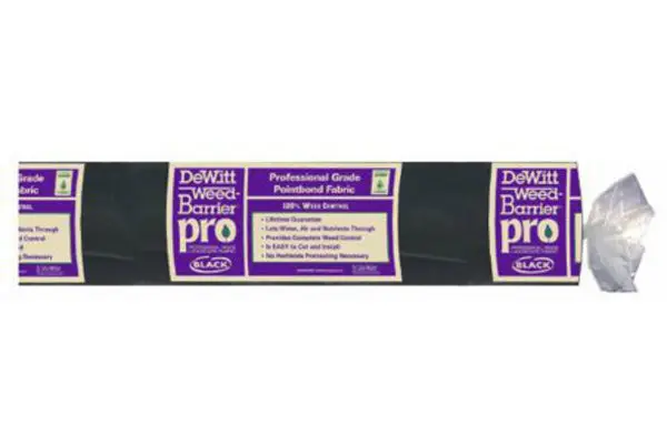 DeWitt PRO-BLK6300 Weed-Barrier PRO Landscape Fabric Black 3 Oz 6 x 300 Feet