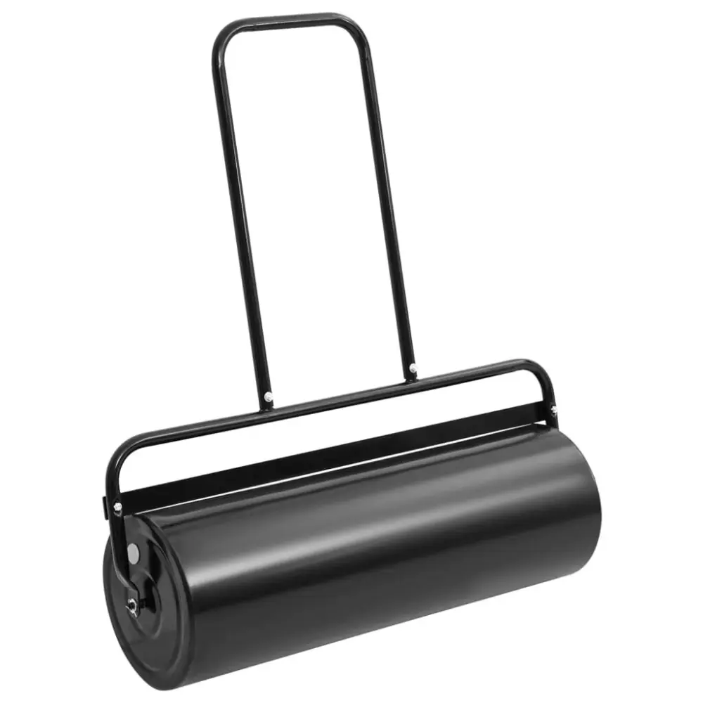 Black 16.6 Gallon Iron and Steel Garden Lawn Roller Handle