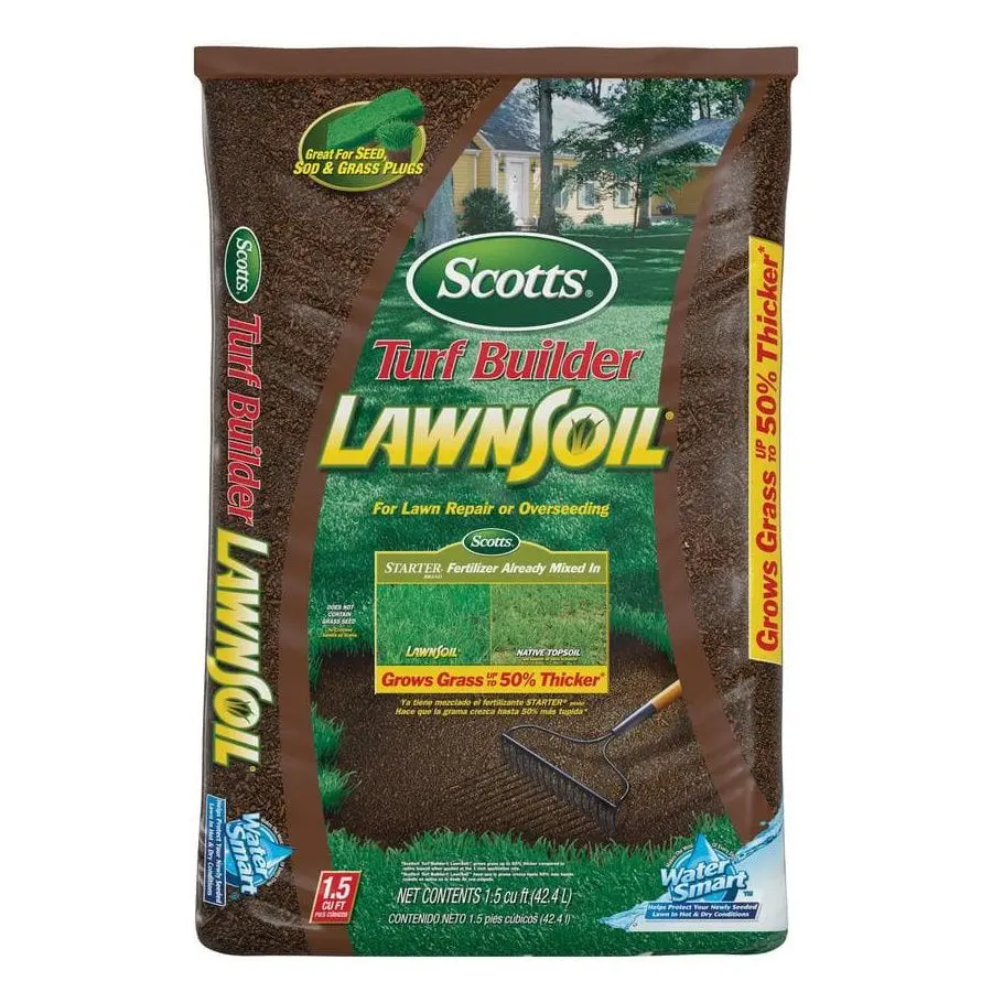 Scotts 1.5 cu ft Turf Builder Lawn Soil Grass Seeding and Repair