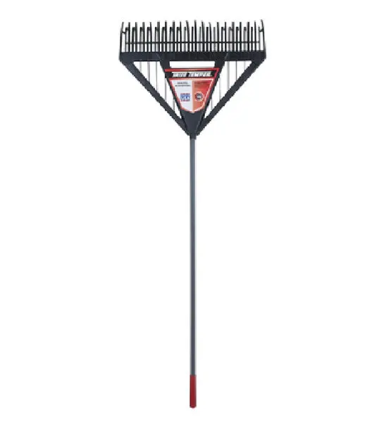 True Temper 2704000 Dual Tine Poly Leaf Rake 26 Inch Head Yard Work
