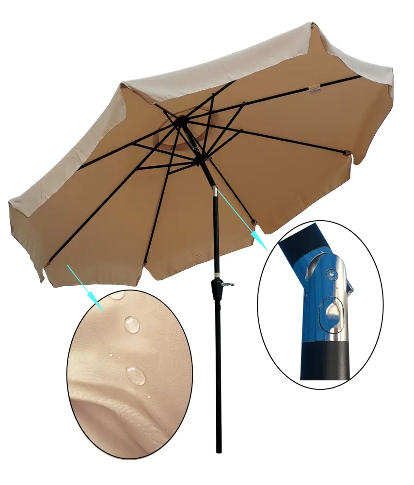 10 Ft Patio Umbrella Market Table Round Umbrella Outdoor Garden Crank w-s industry